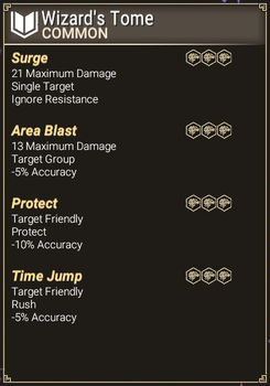 Wizard's Tome - Abilities