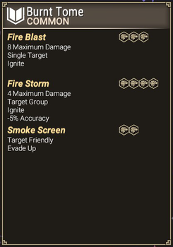 Burnt Tome - Abilities