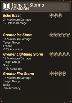 Tome of Storms - Abilities