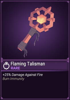 Flaming Talisman