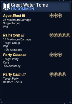 Great Water Tome - Abilities