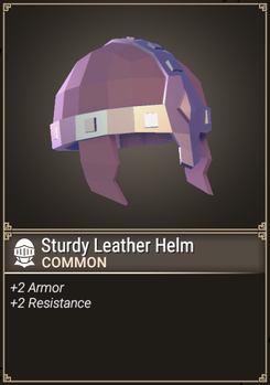 Sturdy Leather Helm