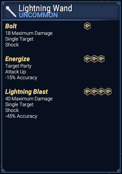 Lightning Wand - Abilities